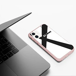 Чехол iPhone 11 матовый Fortnite: Гренадёр, цвет: 3D-светло-розовый — фото 2