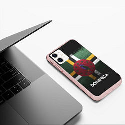Чехол iPhone 11 матовый Dominica Style, цвет: 3D-светло-розовый — фото 2