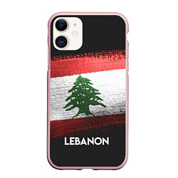 Чехол iPhone 11 матовый Lebanon Style, цвет: 3D-светло-розовый