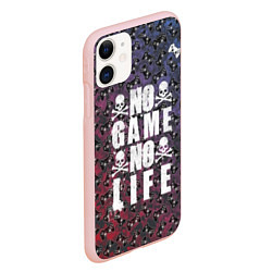 Чехол iPhone 11 матовый No Game No Life, цвет: 3D-светло-розовый — фото 2