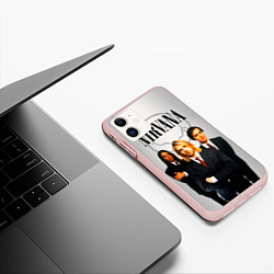 Чехол iPhone 11 матовый Nirvana, цвет: 3D-светло-розовый — фото 2
