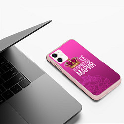 Чехол iPhone 11 матовый Её величество, цвет: 3D-светло-розовый — фото 2