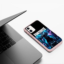 Чехол iPhone 11 матовый FORTNITE 10 СЕЗОН, цвет: 3D-светло-розовый — фото 2