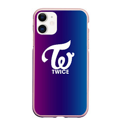 Чехол iPhone 11 матовый TWICE, цвет: 3D-светло-розовый