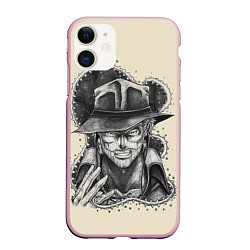 Чехол iPhone 11 матовый JoJo Bizarre Adventure, цвет: 3D-светло-розовый