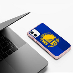 Чехол iPhone 11 матовый GOLDEN STATE WARRIORS, цвет: 3D-светло-розовый — фото 2