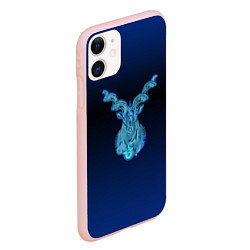 Чехол iPhone 11 матовый Знаки Зодиака Козерог, цвет: 3D-светло-розовый — фото 2