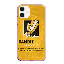 Чехол iPhone 11 матовый Bandit R6s, цвет: 3D-светло-розовый