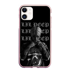 Чехол iPhone 11 матовый LiL PEEP, цвет: 3D-светло-розовый