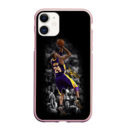 Чехол iPhone 11 матовый KOBE BRYANT, цвет: 3D-светло-розовый