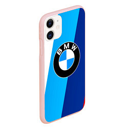 Чехол iPhone 11 матовый BMW, цвет: 3D-светло-розовый — фото 2