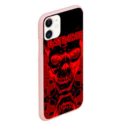 Чехол iPhone 11 матовый Iron Maiden, цвет: 3D-светло-розовый — фото 2