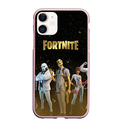 Чехол iPhone 11 матовый FORTNITE 2 СЕЗОН ГЛАВА 2, цвет: 3D-светло-розовый