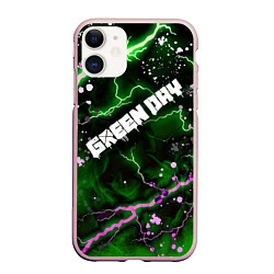 Чехол iPhone 11 матовый GreenDay, цвет: 3D-светло-розовый