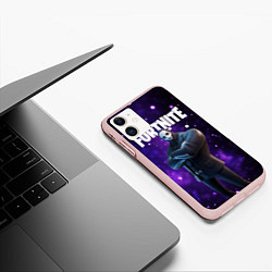 Чехол iPhone 11 матовый Fortnite Henchman Shadow, цвет: 3D-светло-розовый — фото 2