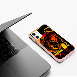 Чехол iPhone 11 матовый JoJo Bizarre Adventure, цвет: 3D-светло-розовый — фото 2