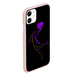 Чехол iPhone 11 матовый Love Basketball, цвет: 3D-светло-розовый — фото 2