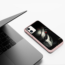 Чехол iPhone 11 матовый PREDATOR, цвет: 3D-светло-розовый — фото 2