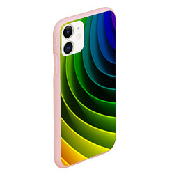 Чехол iPhone 11 матовый Color 2058, цвет: 3D-светло-розовый — фото 2