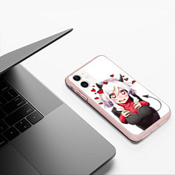 Чехол iPhone 11 матовый ХЕЛЛТЕЙКЕР, цвет: 3D-светло-розовый — фото 2