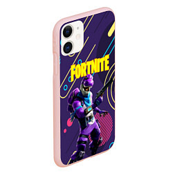 Чехол iPhone 11 матовый FORTNITE, цвет: 3D-светло-розовый — фото 2