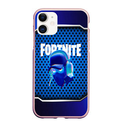 Чехол iPhone 11 матовый FORTNITE NINJA, цвет: 3D-светло-розовый
