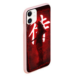 Чехол iPhone 11 матовый NEON SAMURAI, цвет: 3D-светло-розовый — фото 2