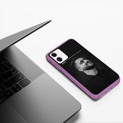 Чехол iPhone 11 матовый Jony, цвет: 3D-фиолетовый — фото 2