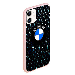 Чехол iPhone 11 матовый BMW Collection Storm, цвет: 3D-светло-розовый — фото 2