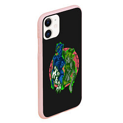 Чехол iPhone 11 матовый Stone Ocean JoJo, цвет: 3D-светло-розовый — фото 2