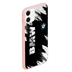 Чехол iPhone 11 матовый BMW GRUNGE БМВ ГРАНЖ, цвет: 3D-светло-розовый — фото 2