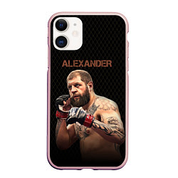 Чехол iPhone 11 матовый Alexander The Grim Reape, цвет: 3D-светло-розовый