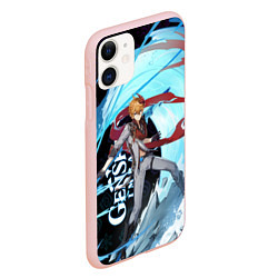 Чехол iPhone 11 матовый ТАРТАЛЬЯ, GENSHIN IMPACT ГЕНШИН ИМПАКТ, цвет: 3D-светло-розовый — фото 2