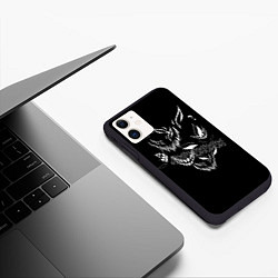 Чехол iPhone 11 матовый Drain Face, цвет: 3D-черный — фото 2