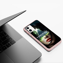 Чехол iPhone 11 матовый In harmony with nature, цвет: 3D-светло-розовый — фото 2