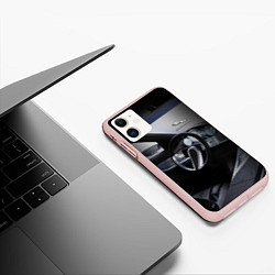 Чехол iPhone 11 матовый Jaguar Salon Prestige!, цвет: 3D-светло-розовый — фото 2