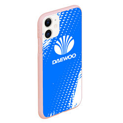 Чехол iPhone 11 матовый DAEWOO Autosport, цвет: 3D-светло-розовый — фото 2