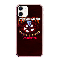 Чехол iPhone 11 матовый Hypnotize - System of a Down, цвет: 3D-светло-розовый