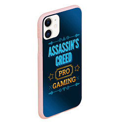 Чехол iPhone 11 матовый Игра Assassins Creed: PRO Gaming, цвет: 3D-светло-розовый — фото 2