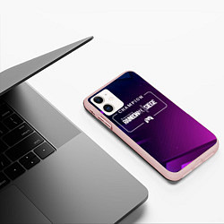 Чехол iPhone 11 матовый Rainbow Six Gaming Champion: рамка с лого и джойст, цвет: 3D-светло-розовый — фото 2