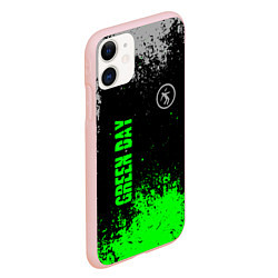 Чехол iPhone 11 матовый Green day - hits, цвет: 3D-светло-розовый — фото 2