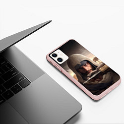 Чехол iPhone 11 матовый Басим, цвет: 3D-светло-розовый — фото 2