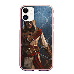 Чехол iPhone 11 матовый Рошан Ассассинс крид, цвет: 3D-светло-розовый