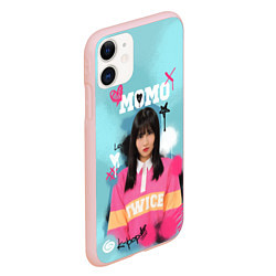 Чехол iPhone 11 матовый K - pop Momo, цвет: 3D-светло-розовый — фото 2