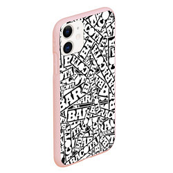 Чехол iPhone 11 матовый Baracota Stickers, цвет: 3D-светло-розовый — фото 2