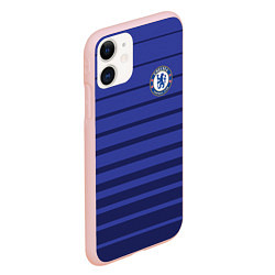 Чехол iPhone 11 матовый Chelsea: Drogba, цвет: 3D-светло-розовый — фото 2