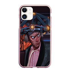 Чехол iPhone 11 матовый Emmett Lathrop Brown, цвет: 3D-светло-розовый