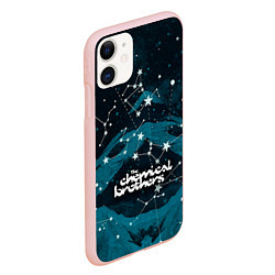Чехол iPhone 11 матовый Chemical Brothers: Space, цвет: 3D-светло-розовый — фото 2