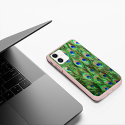Чехол iPhone 11 матовый Life is beautiful, цвет: 3D-светло-розовый — фото 2