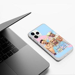Чехол iPhone 11 Pro матовый Die Antwoord Bang, цвет: 3D-белый — фото 2